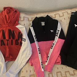 pink hoodies/sweatshirts