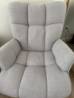 Rocking Chair Nursery Teddy Upholstered Glider Rocker Rocking Accent Chair