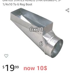 6x10x6 Slant Duct Boot