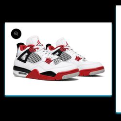 Jordan 4 Retro Fire Red 