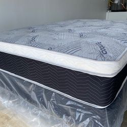 Full Euro Bamboo Pillow Top Mattress 