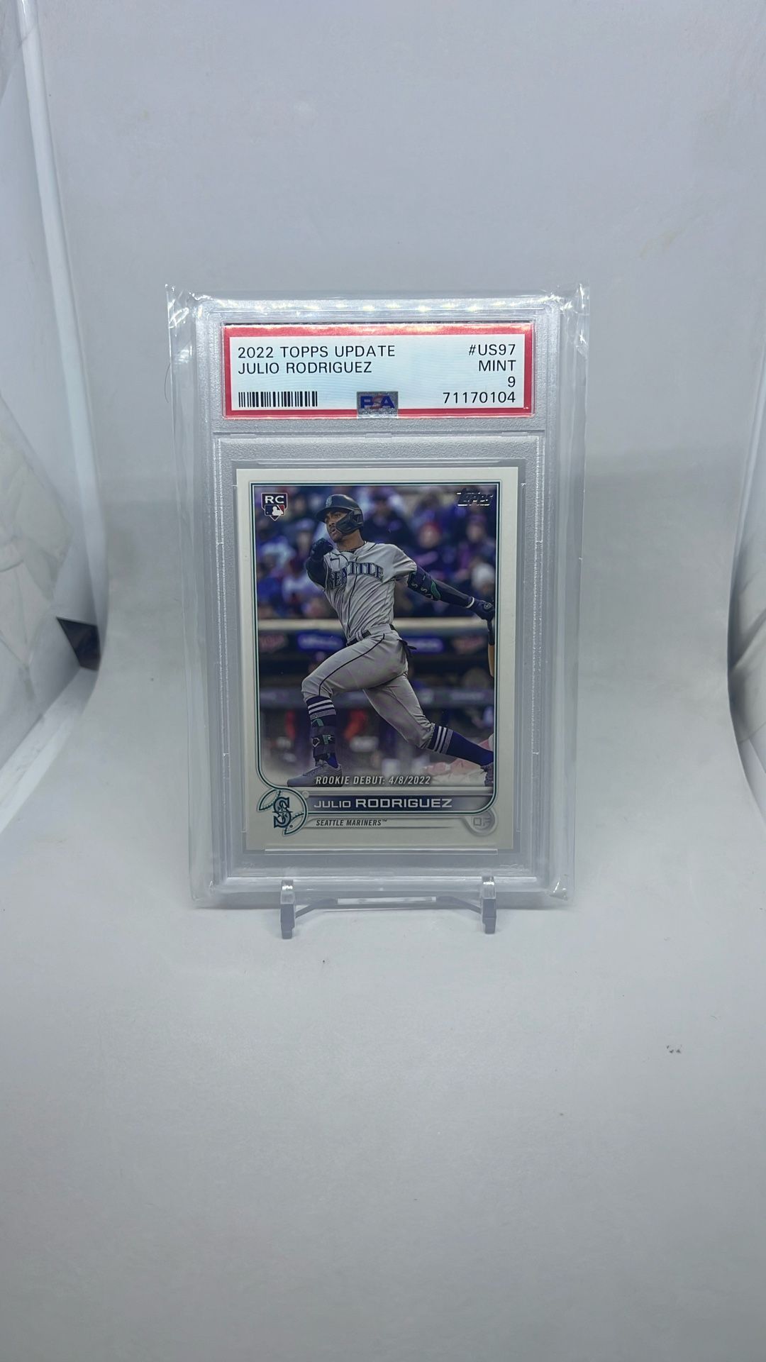 Julio Rodriguez 2022 Topps Rookie PSA 9