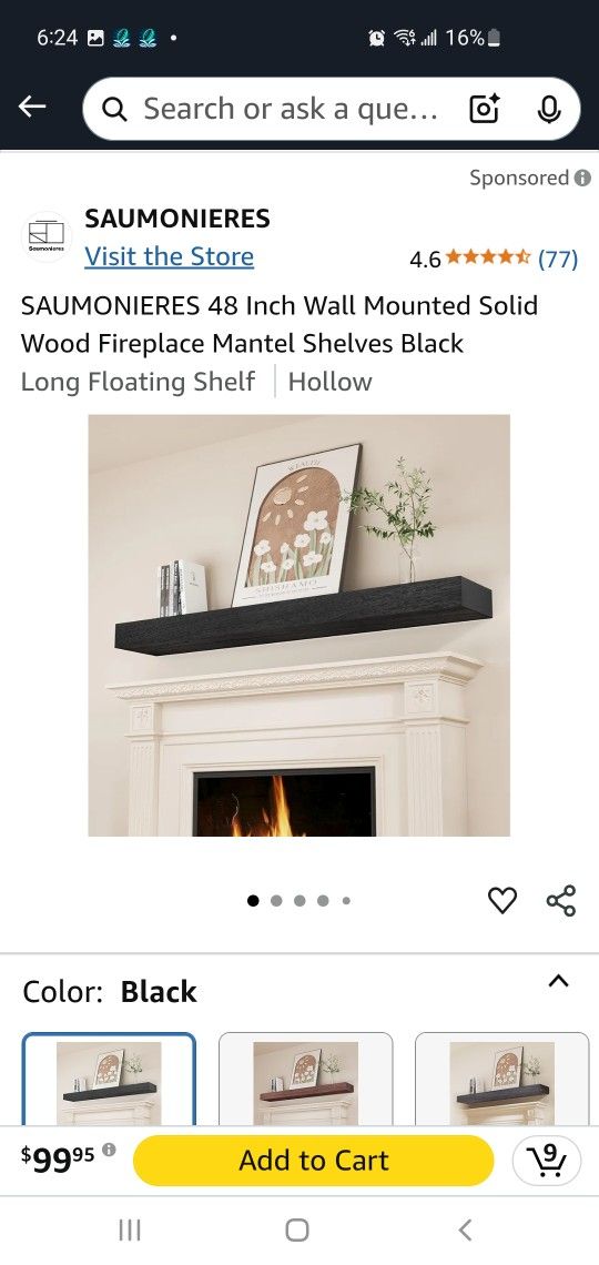 New Fireplace Mantel Shelve
