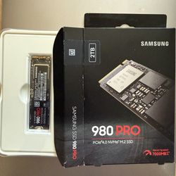  Samsung 980 PRO 2TB NVMe PCIe 4.0 M.2 SSD