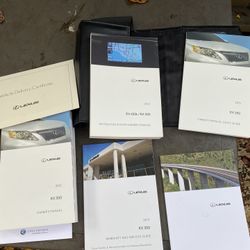 Owners Manuals For 2012-2016 Lexus RX 350 With Leather Case  