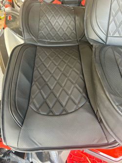Black car leather seat