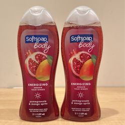 Softsoap pomegranate & mango body wash 20 oz: 2 for $7