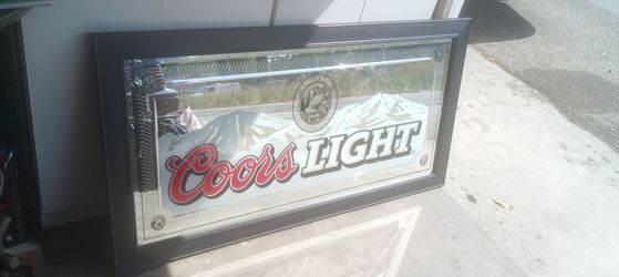 Coors light mirror like new