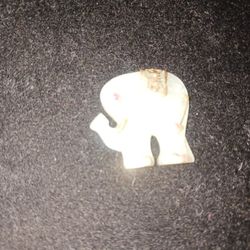 Elephant In Jade Geme Stone And 14k Gold