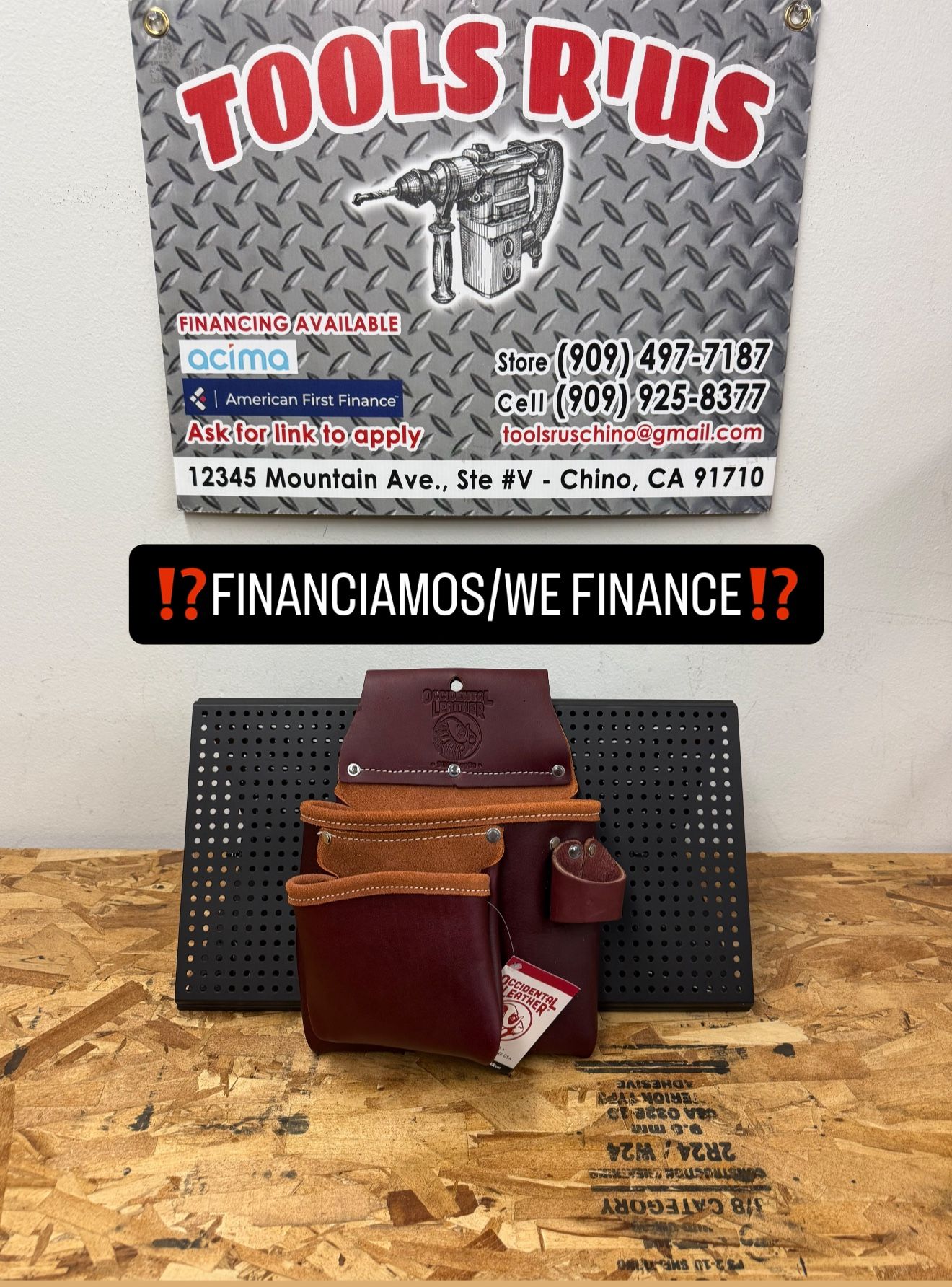 5017 OCCIDENTAL LEATHER 2Pouch Pro Tool Bag**(FINANCIAMOS/WE FINANCE)**