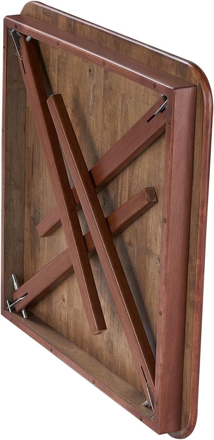 New MECO Stakmore Classic Straight Edge Wood Folding Card Table, Espresso Frame