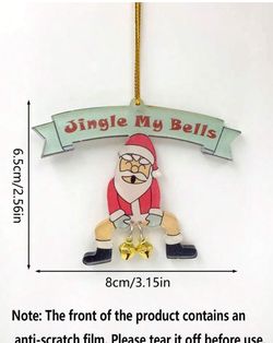 Santa Claus Ornament With Bells 