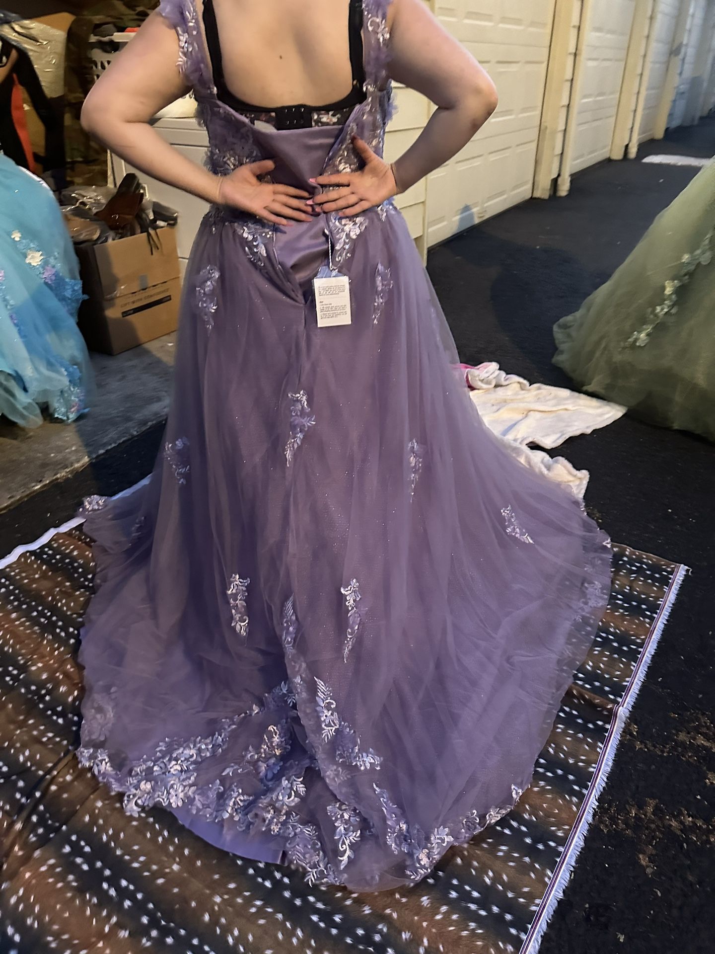Purple Quinceañera Dress New