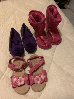 Size 9 toddler girl shoes, sandals, boots