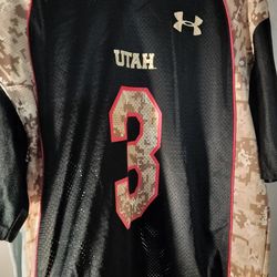 🏈 Utah Utes Camo Jersey #3 – Under Armour 🇺🇸