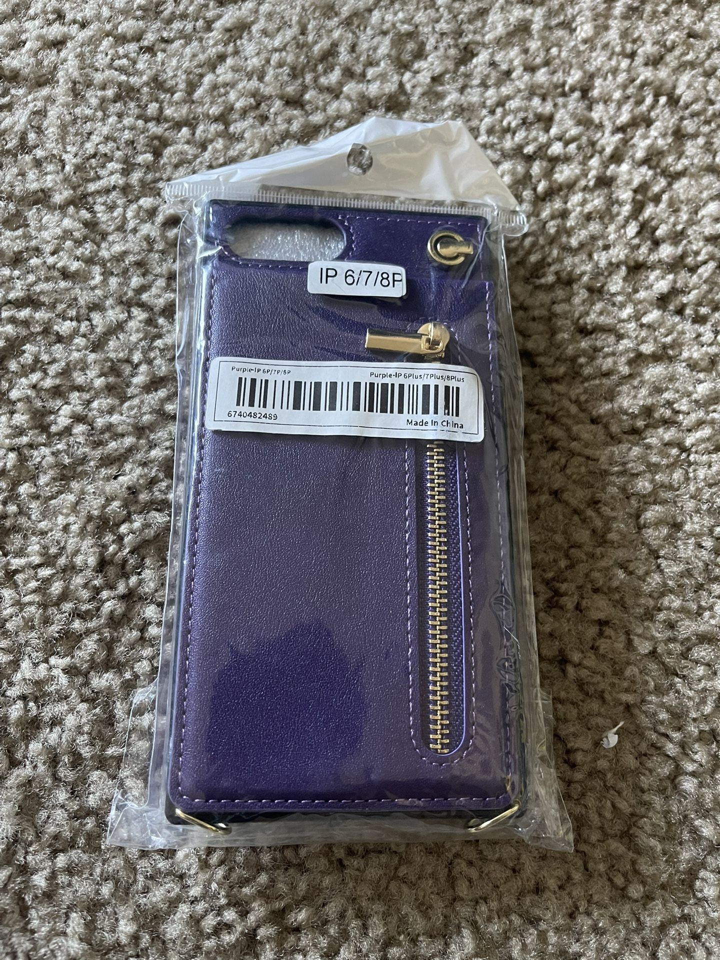 iPhone 6/7/8 Plus Square Wallet Case With Strap