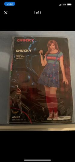CHUCKY WOMEN ADULT COSTUME XL 14-16