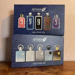 Afnan Perfumes Unisex Discovery Set Nine Series & Supremacy Parfum Sample Sprays