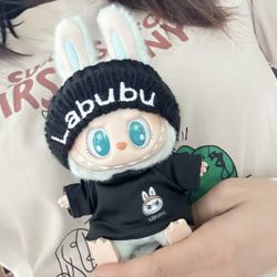 Labubu Black Beanie Outfit