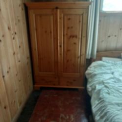 Knotty Pine Wardrobe