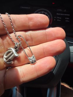 Chrome Hearts Diamond Paper Clip Authentic