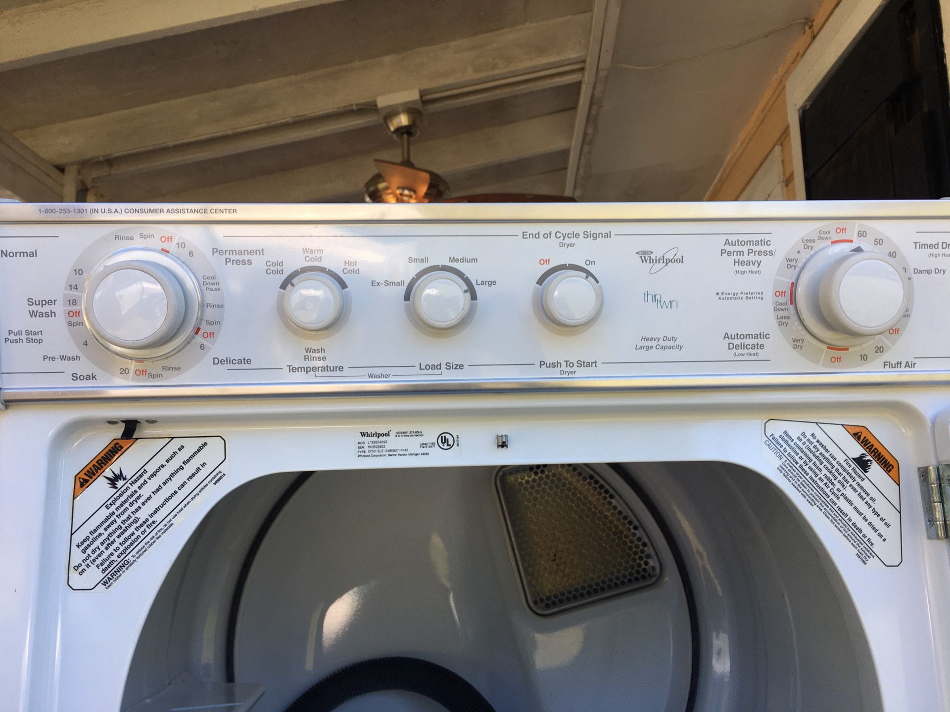 Whirlpool THIN TWIN Stacking Washer / Dryer