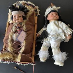 Pair of Native American Dolls