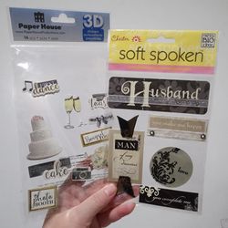 Paper House Wedding Stickers Set/2 Packages BNIP 