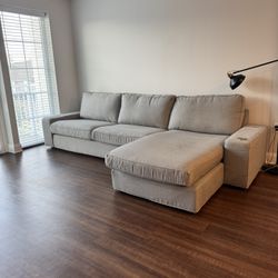IKEA Grey Sofa With Chase 