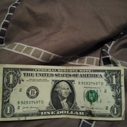 Billete Un Dollar Para Colección 