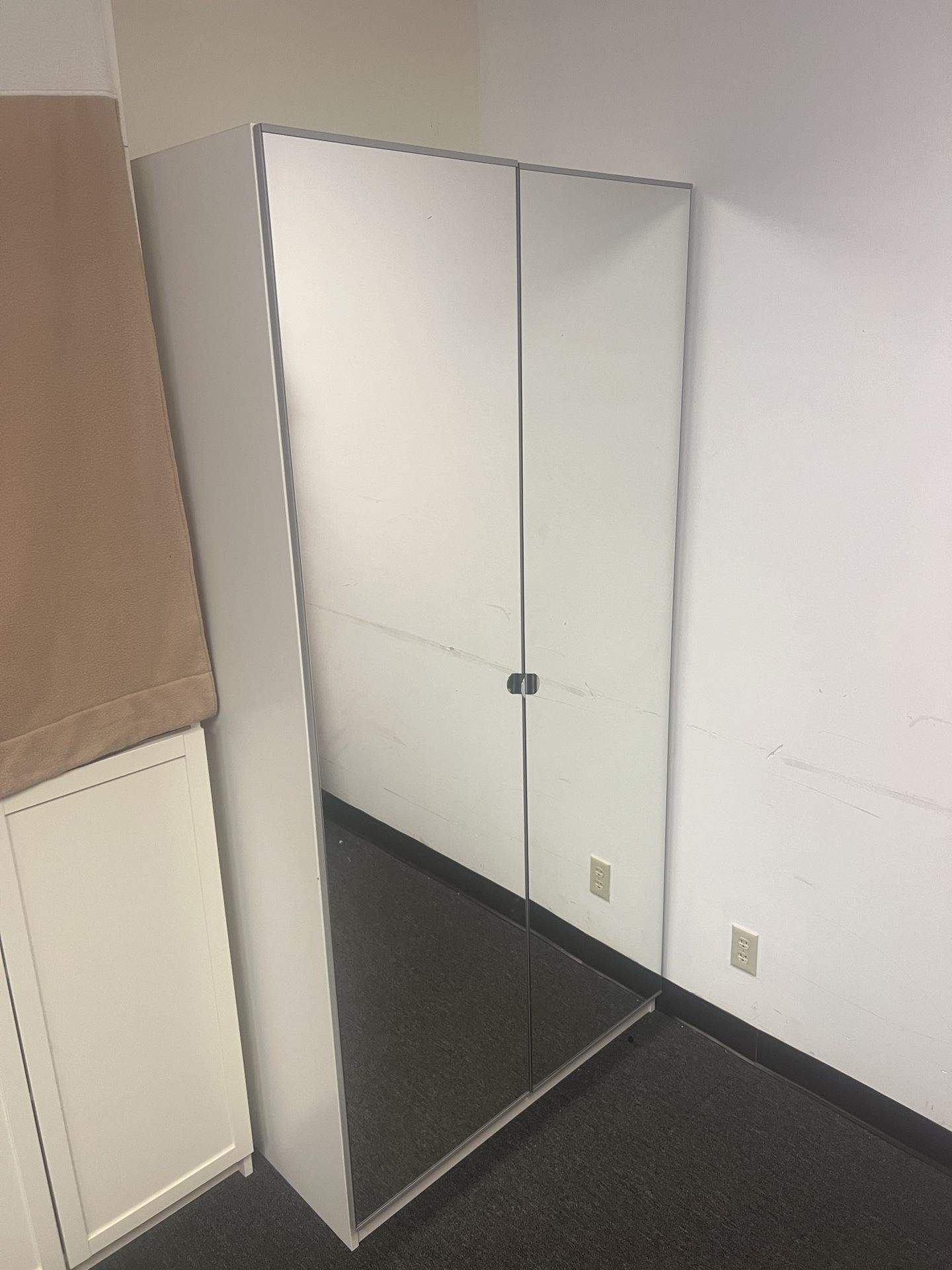 Ikea Pax Wardrobe/Desk w/Mirror Doors - 40"w*25"d*80"h