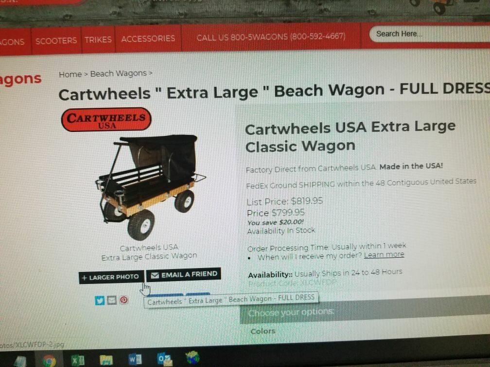 Cartwheels Extra large beach wagon for Sale in Westminster, CA OfferUp