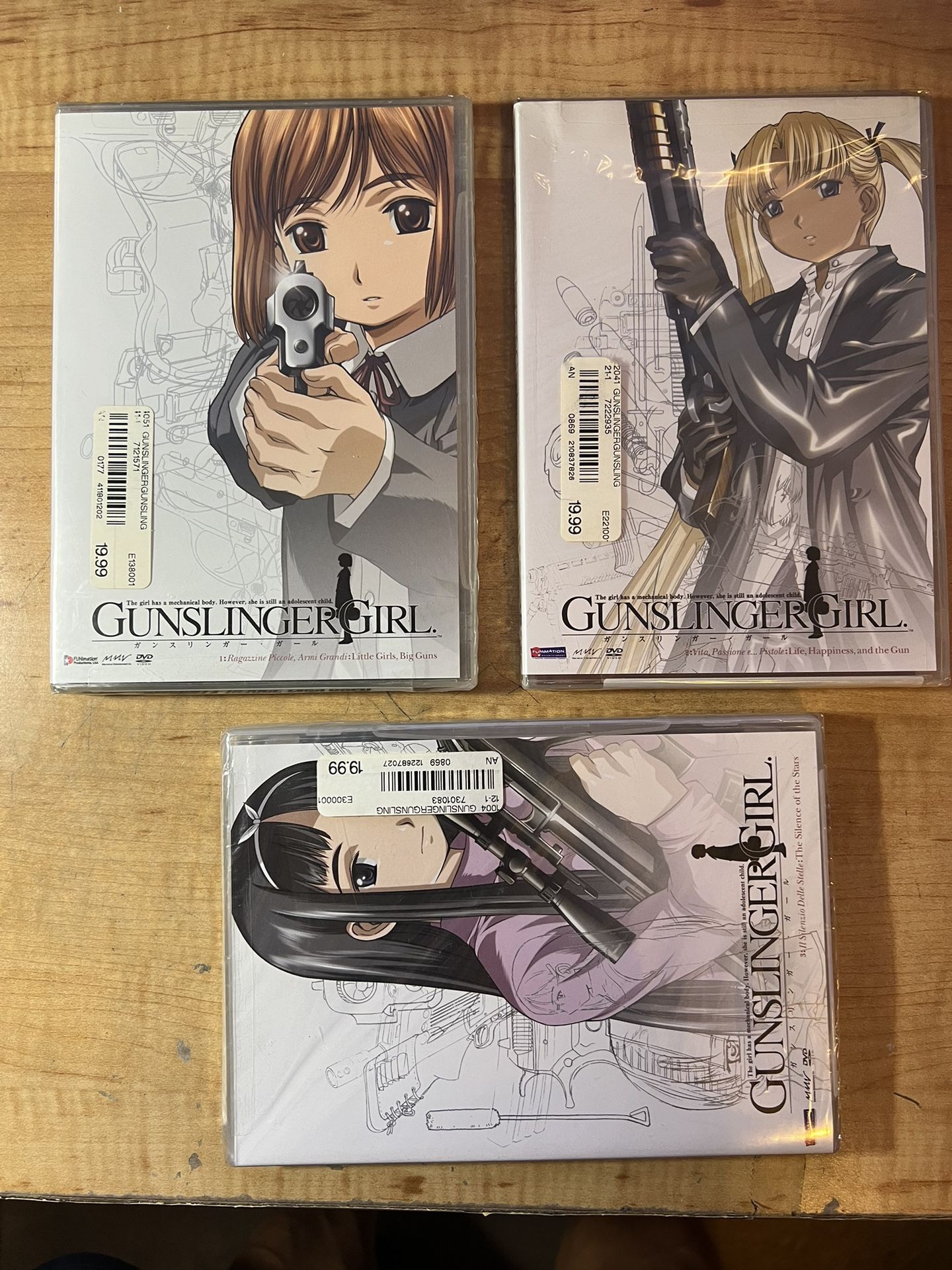 GUNSLINGER GIRL DVD Episodes 1-13 Rare, OOP Japanese/English * NEW SEALED *