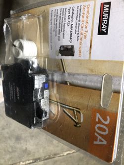 (2) Afci ,murray /siemens .breakers 20 amp single pole