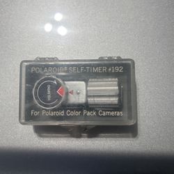 Vtg 60s Polaroid Mechanical Self-Timer Model #192 w/Case For Polaroid Color Pack
