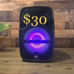 8” Bluetooth Rechargeable Speaker Keus With LED Display Lights 🎶🔊🎶