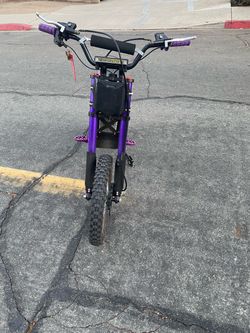 Purple customized tuttio ebike