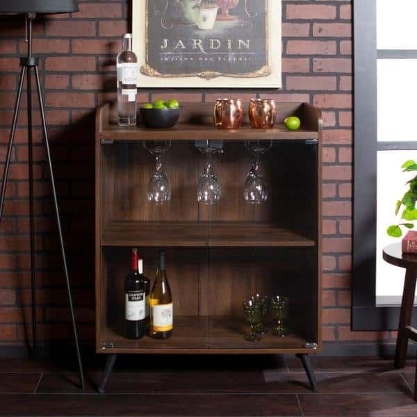 Dark Walnut Bar Cabinet(NEW)