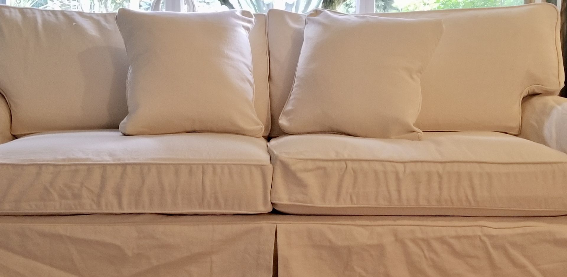 SOFA SLIPCOVER SET 78” ETHAN ALLEN CUSTOM MADE NEW for Sale in Issaquah