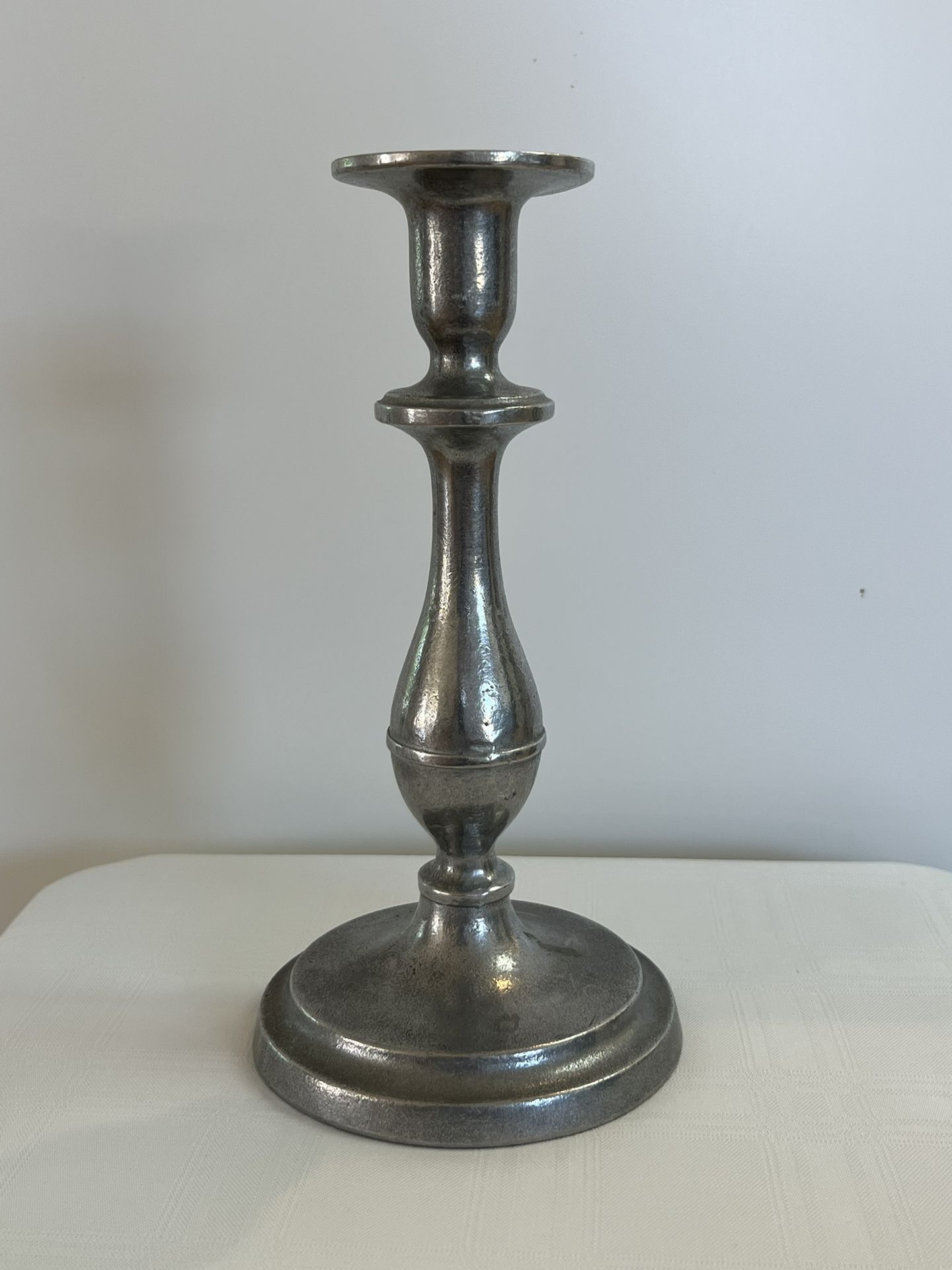 Vintage Pewter Candle Stick Holder Taper Wilton Columbia Signed RWP