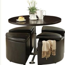 Round Coffee Table With Seats