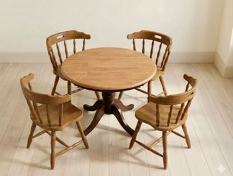 Wooden Dining table & chairs