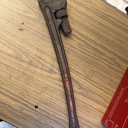 Vintage Rigid 24 Inch Pipe Wrench 
