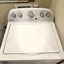 white Whirlpool 4.3ct HE top-load washing machine