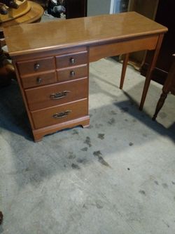 Solid wood desk