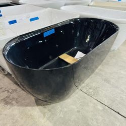 59 in. x 29 in. Standalone Bathtub with Center Drain Available in Black $278 