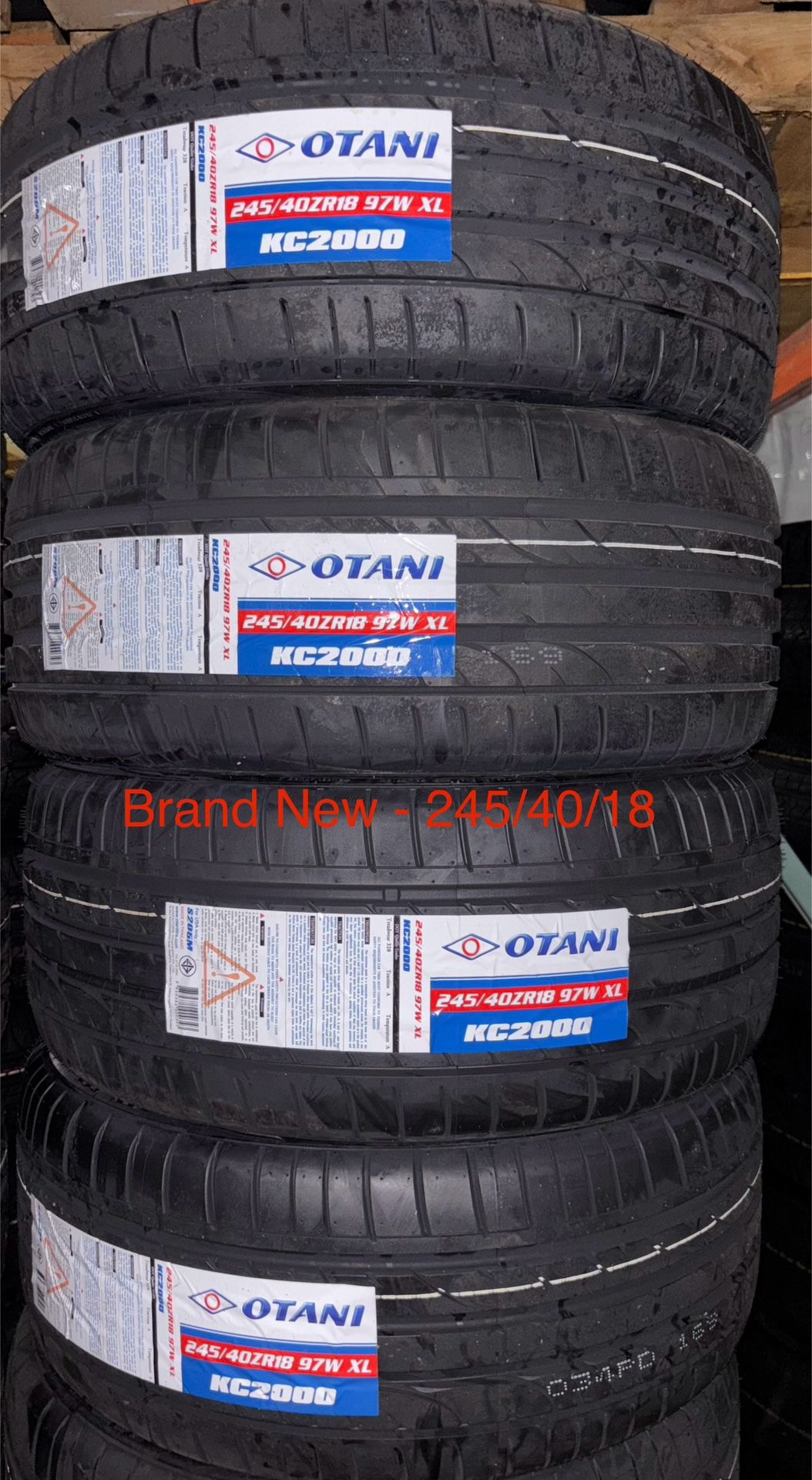 (4) - 245/40/18 Otani KC2000 Tires