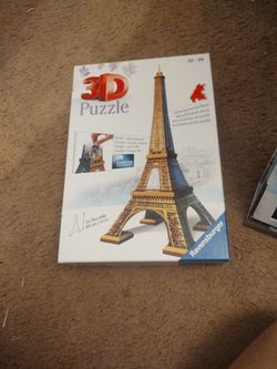 3D Puzzle Of Eiffel Tower
