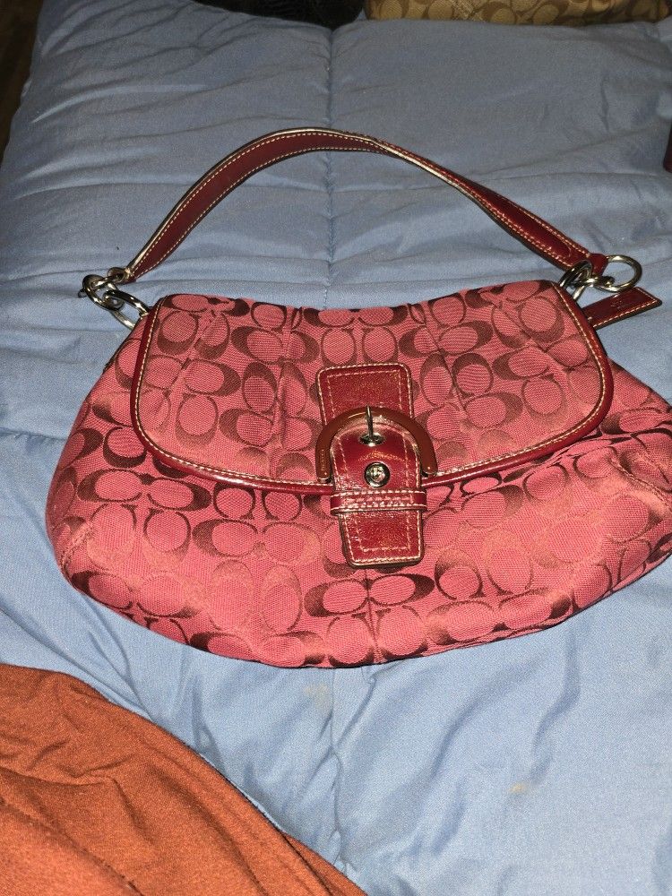 Cranberry Soho Coach Purse