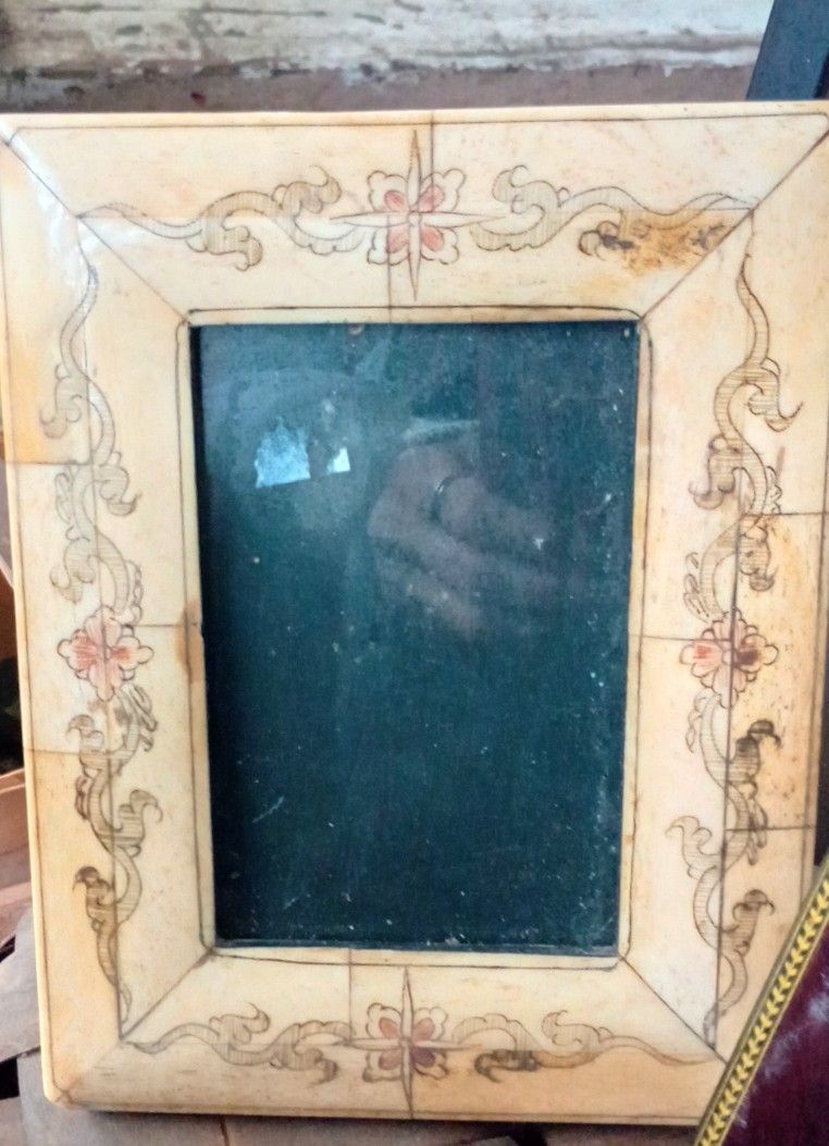 Vintage Camel Bone Picture Frame
